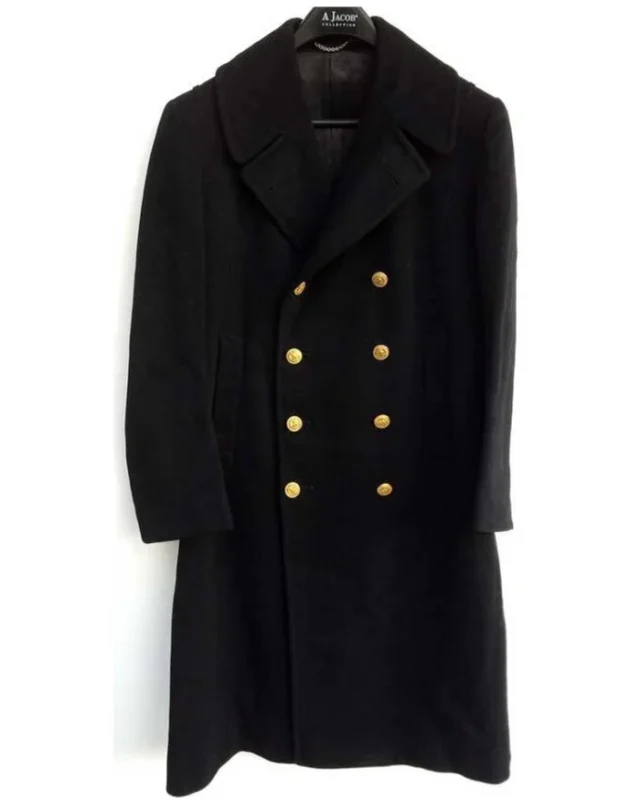 1939 Navy Officer Bridge Coat | Trendy Leather Jackets