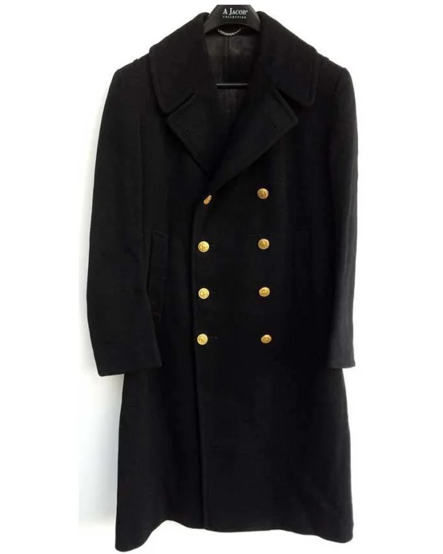 1939 Navy Officer Bridge Coat | Trendy Leather Jackets