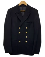 1939 Navy Officer Reefer Jacket | Trendy Leather Jackets