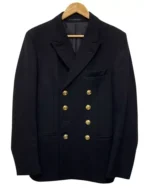 1939 Navy Officer Reefer Jacket | Trendy Leather Jackets