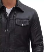 3/4 Length Leather Coat | TLJ