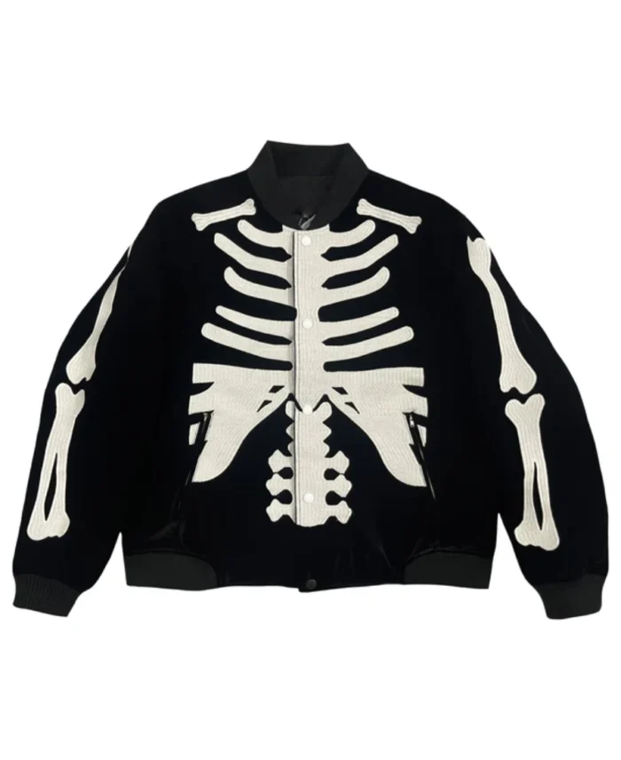 50th Anniversary Vanson Skeleton Bomber Jacket | Trendy Leather Jackets