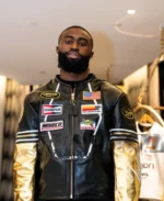 7uice x Vanson Gold Leather Jacket | Trendy Leather Jackets