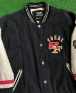 90s San Francisco 49ers Mirage NFL Bomber Jacket | Trendy Leather Jackets