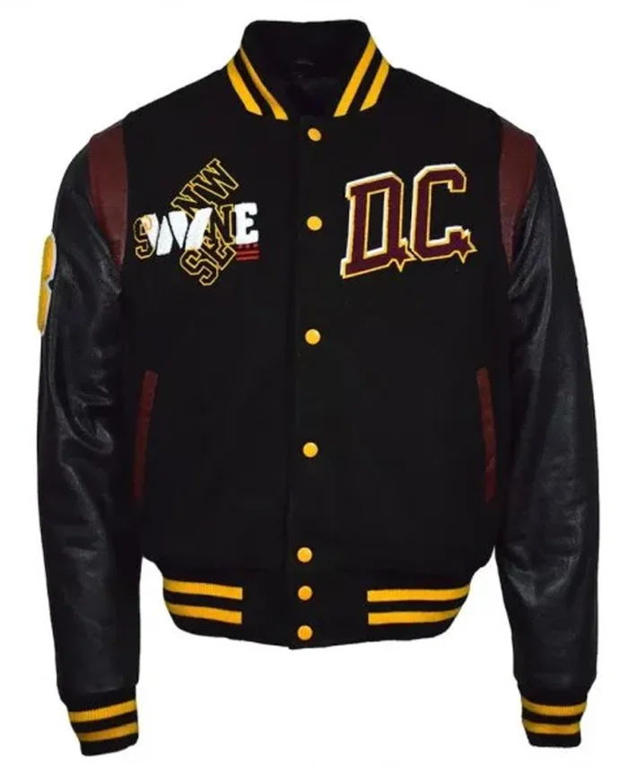 90th Anniversary Washington Commanders DC Varsity Jacket | Trendy Leather Jackets