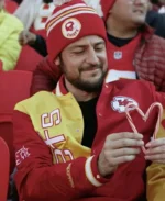A Chiefs Love Story Tyler Hynes KC Chiefs Red Jacket | Trendy Leather Jackets