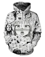 Ahegao Hoodie | Trendy Leather Jackets