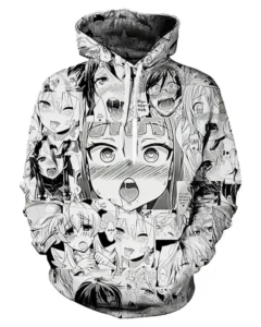 Ahegao Hoodie | Trendy Leather Jackets