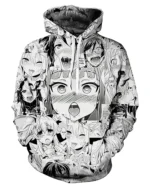 Ahegao Hoodie | Trendy Leather Jackets
