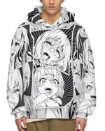 Ahegao Hoodie | Trendy Leather Jackets