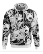Ahegao Hoodie | Trendy Leather Jackets