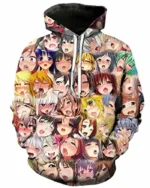 Ahegao Hoodie | Trendy Leather Jackets