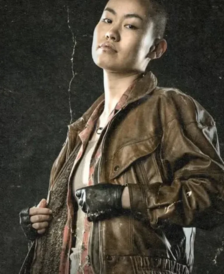 Aileen Wu Alien Romulus Brown Leather Jacket | Trendy Leather Jackets