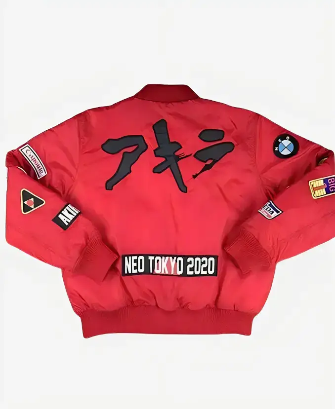 Akira Red Bomber Jacket | Trendy Leather Jackets