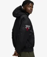 Alpha Industries X Chicago Bulls Hooded Bomber Jacket | Trendy Leather Jackets