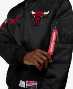 Alpha Industries X Chicago Bulls Hooded Bomber Jacket | Trendy Leather Jackets