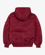 Alpha Industries X Philadelphia Phillies Hooded Bomber Jacket | Trendy Leather Jackets