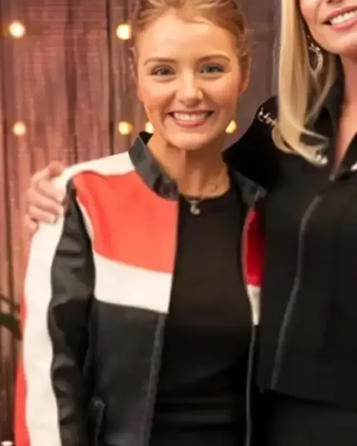 American Idol S22 Emmy Russell Racer Jacket | Trendy Leather Jackets