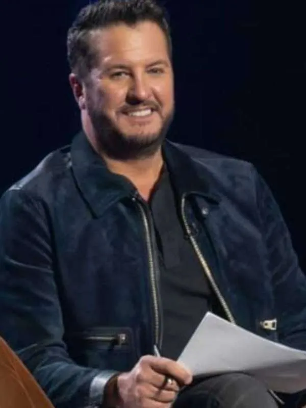 American Idol S22 Luke Bryan Suede Jacket | Trendy Leather Jackets