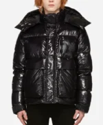 Amiri Shiny Hooded Puffer Jacket | Trendy Leather Jackets