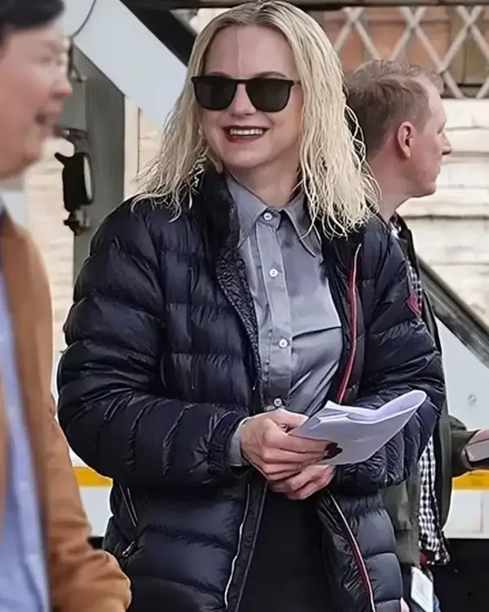 Anna Faris My Spy The Eternal City Puffer Jacket | Trendy Leather Jackets