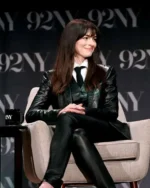 Anne Hathaway The Idea Of You 2024 Black Leather Blazer | Trendy Leather Jackets