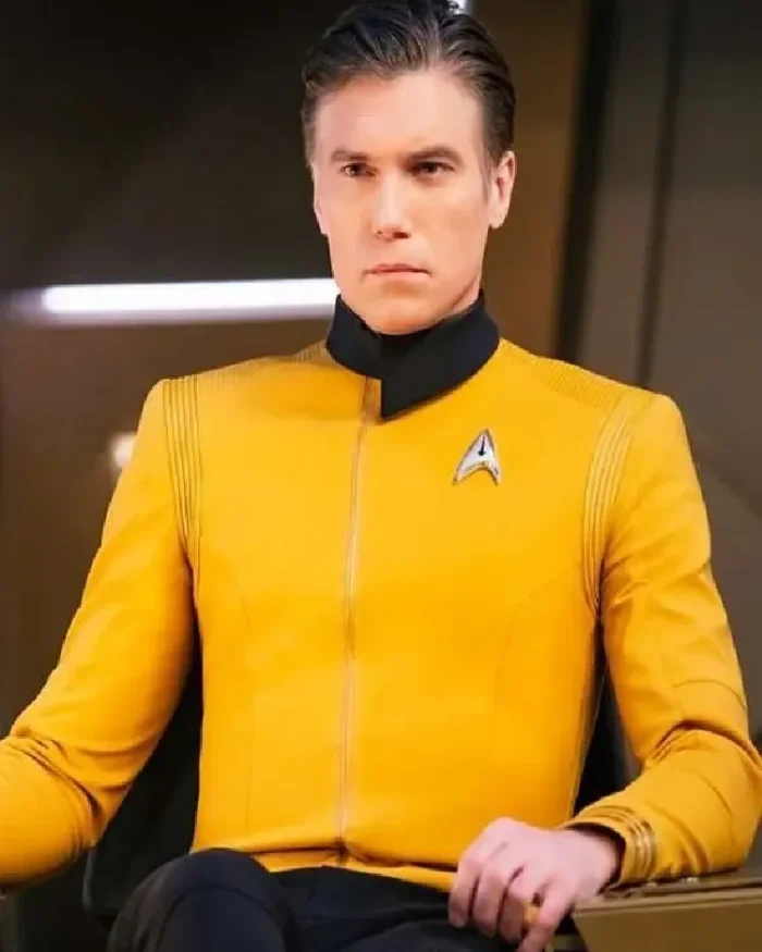 Anson Mount Star Trek Discovery Captain Pike Yellow Jacket | Trendy Leather Jackets