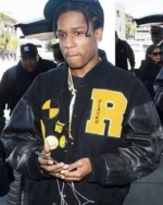 ASAP Rocky Flacko Testing in Progress Varsity Jacket | Trendy Leather Jackets