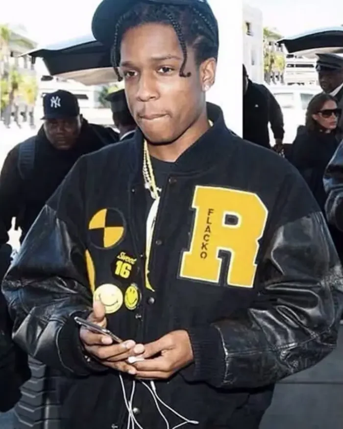 ASAP Rocky Flacko Testing in Progress Varsity Jacket | Trendy Leather Jackets