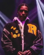 ASAP Rocky Flacko Testing in Progress Varsity Jacket | Trendy Leather Jackets