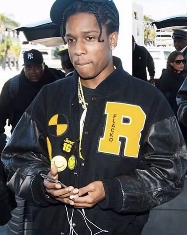ASAP Rocky Flacko Testing in Progress Varsity Jacket | Trendy Leather Jackets