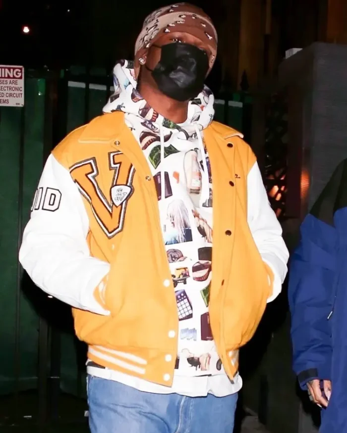 Asap Rocky SJV Varsity Jacket | Trendy Leather Jackets