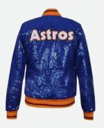 Astros Sequin Bomber Jacket | TLJ