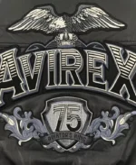 Avirex 75 Aviators King Black Leather Bomber Jacket | Trendy Leather Jackets