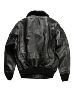 Avirex American Flight Cowhide Black Bomber Leather Jacket | Trendy Leather Jackets
