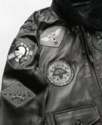Avirex American Flight Cowhide Black Bomber Leather Jacket | Trendy Leather Jackets