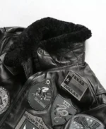 Avirex American Flight Cowhide Black Bomber Leather Jacket | Trendy Leather Jackets