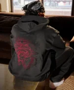 Avirex Black Dragon Hoodie | Trendy Leather Jackets