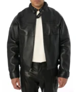 Avirex Black Racing Leather Jacket | Trendy Leather Jackets