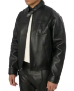 Avirex Black Racing Leather Jacket | Trendy Leather Jackets