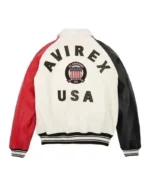 Avirex Block Color Real Leather Jacket | Trendy Leather Jackets