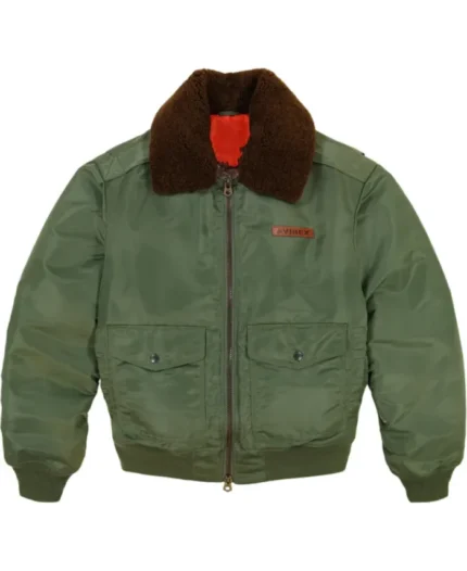 Avirex Sky Charmer Nylon Bomber Jacket | Trendy Leather Jackets