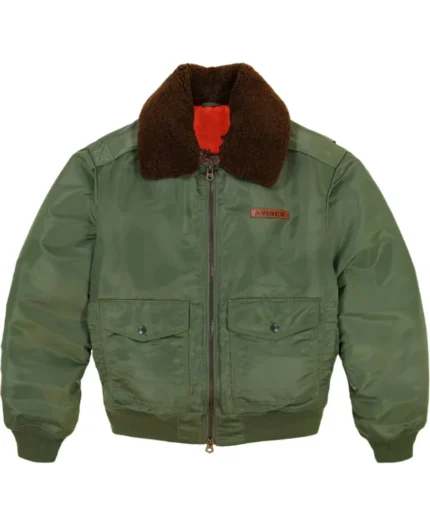 Avirex Sky Charmer Nylon Bomber Jacket | Trendy Leather Jackets