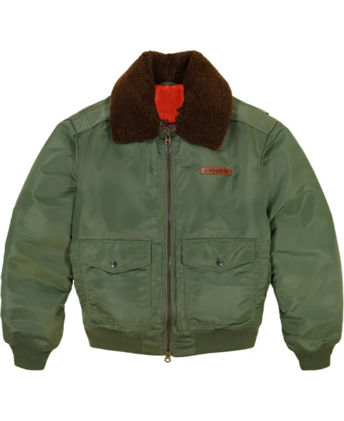 Avirex Sky Charmer Nylon Bomber Jacket | Trendy Leather Jackets