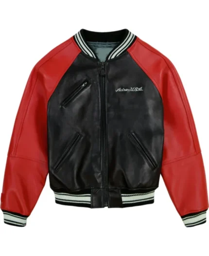 Avirex Track Field Varsity Jacket | Trendy Leather Jackets