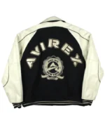 Avirex Vintage 90's Made In USA Leather Varsity Jacket