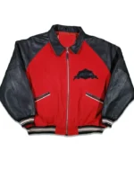 Avirex Vintage 90s Varsity Leather Bomber Jacket