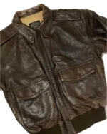 AVIREX Vintage Brown Leather Jacket