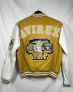 AVIREX Wildcat Varsity Yellow Leather Jacket