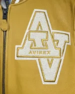AVIREX Wildcat Varsity Yellow Leather Jacket
